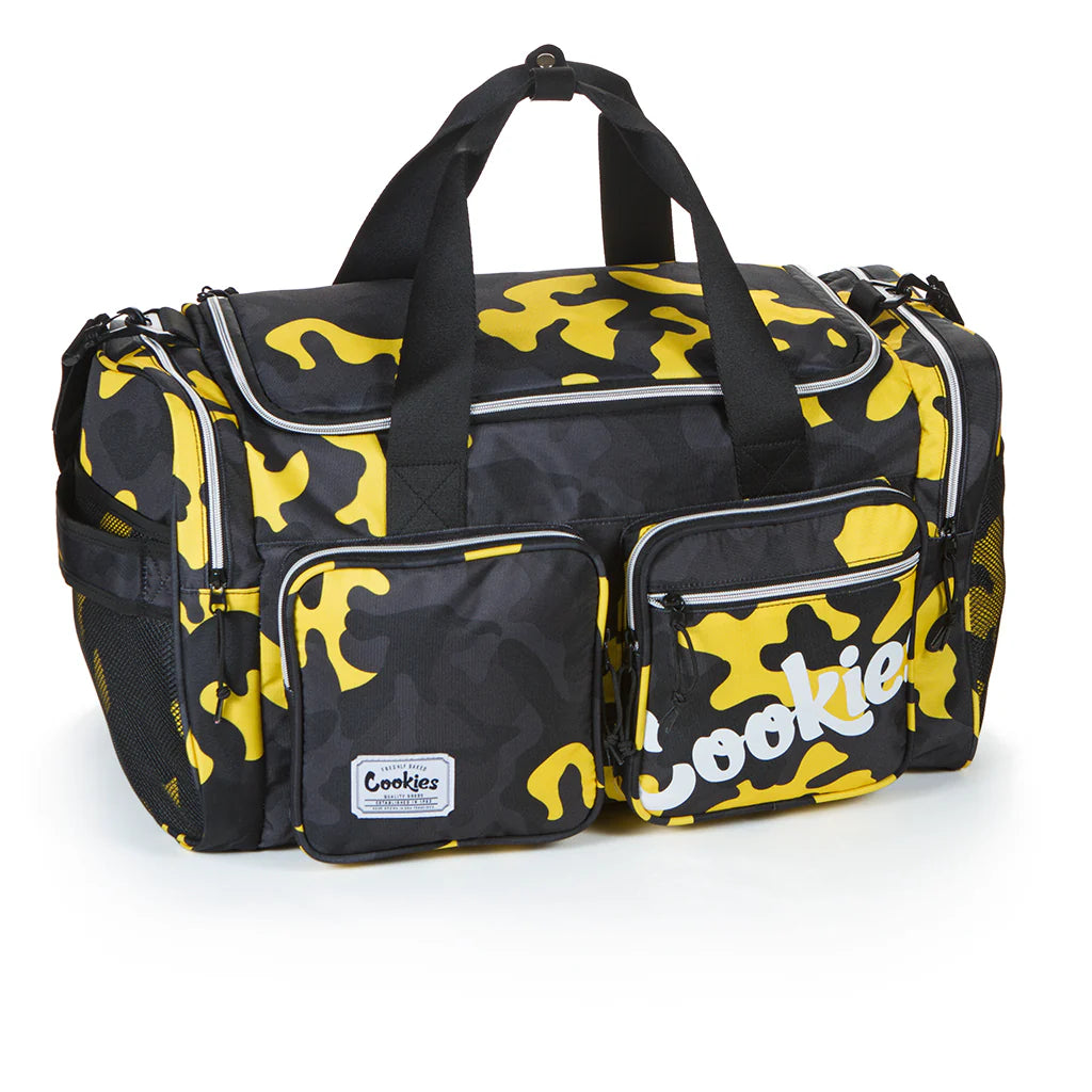 Cookies Heritage Smell Proof Duffle Bag Yellow Camo