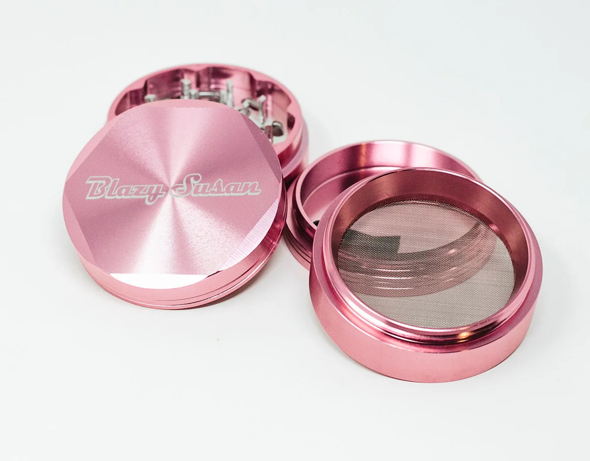 Blazy Susan 4 Piece Aluminum Grinder - Variety of Colors