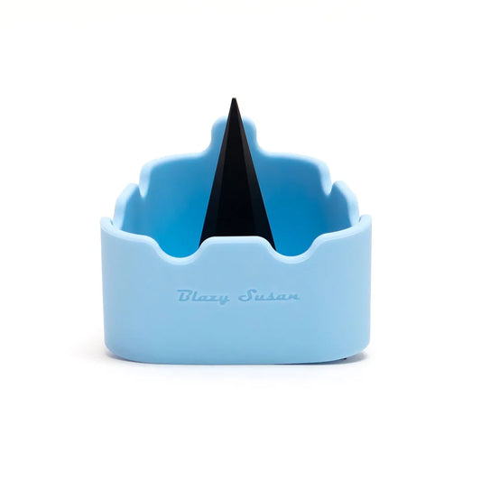 Blazy Susan Deluxe Ashtray - Premium Silicone Blue