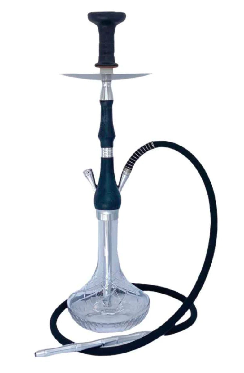 New Timber Hookah - Silver & Black