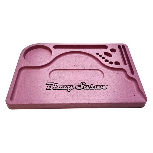 Blazy Susan Rolling Tray - Hemp Plastic Pink