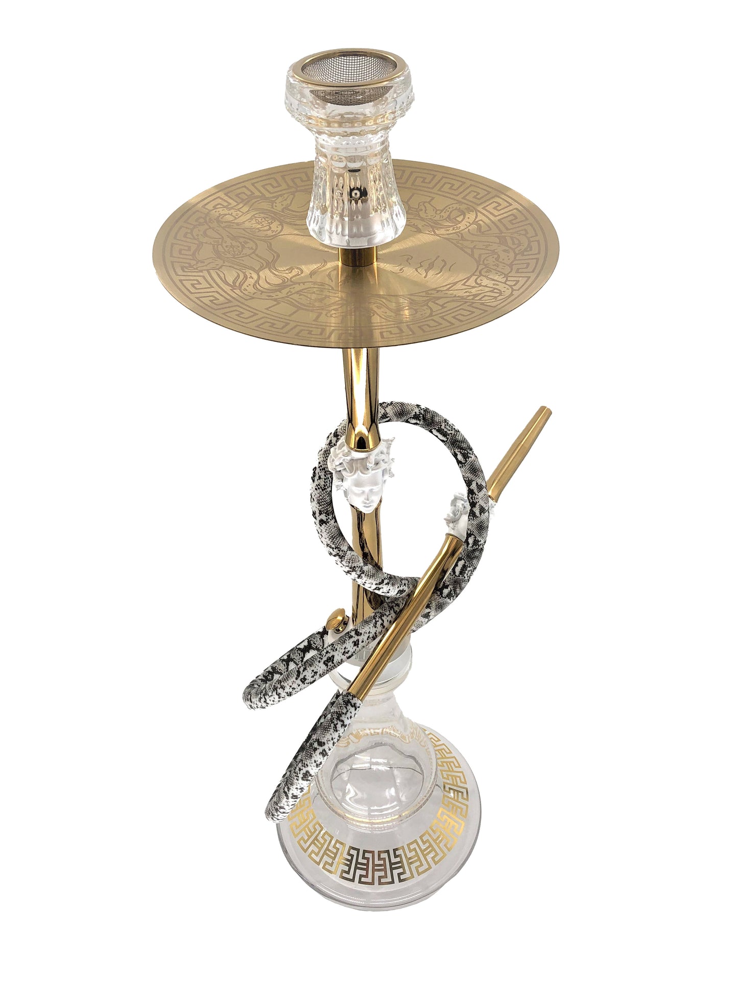 Mob Hookah - Medusa Gold & White