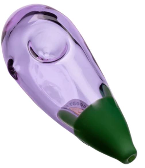 Goody Glass - Eggplant Hand Pipe