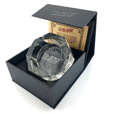 RAW - Lead Free Crystal Glass Ashtray